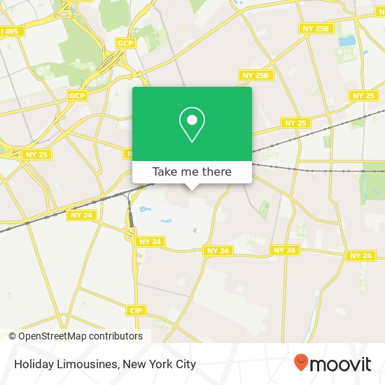 Holiday Limousines map
