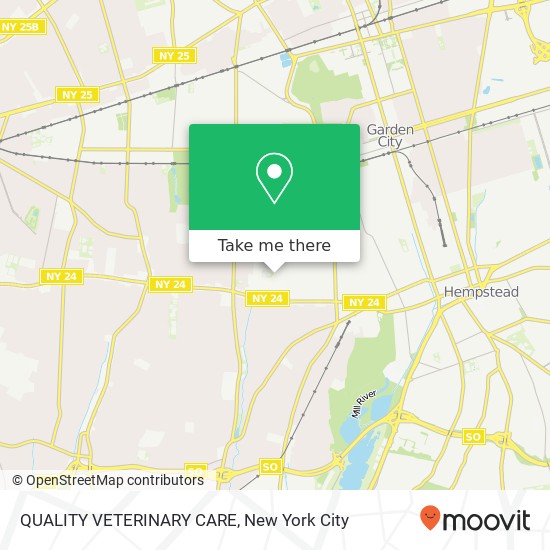 QUALITY VETERINARY CARE map