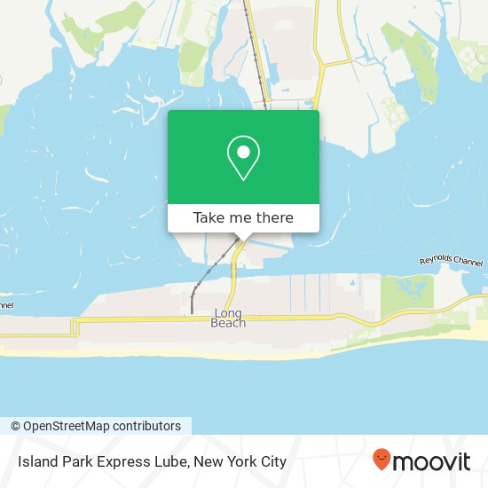 Island Park Express Lube map