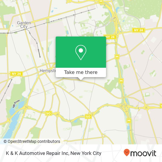 K & K Automotive Repair Inc map