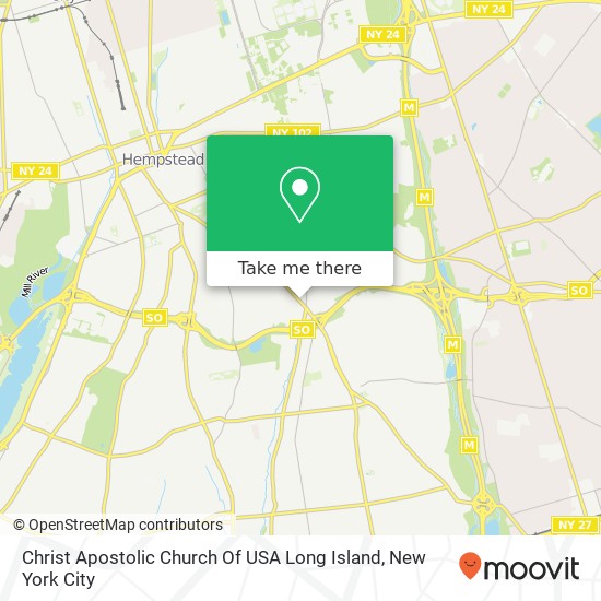 Mapa de Christ Apostolic Church Of USA Long Island