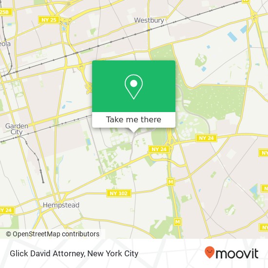 Glick David Attorney map