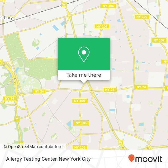 Mapa de Allergy Testing Center