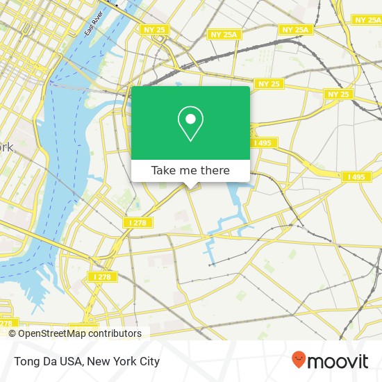 Mapa de Tong Da USA