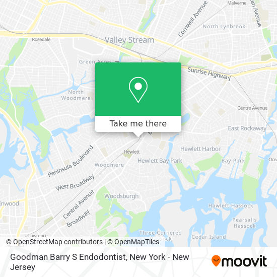 Goodman Barry S Endodontist map