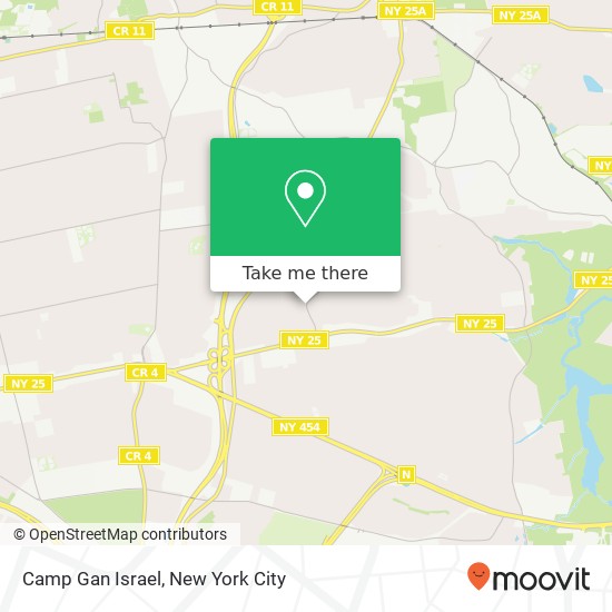 Camp Gan Israel map