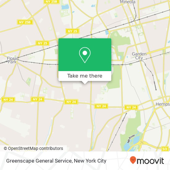 Greenscape General Service map