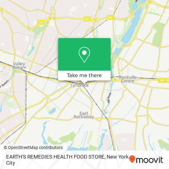 Mapa de EARTH'S REMEDIES HEALTH FOOD STORE