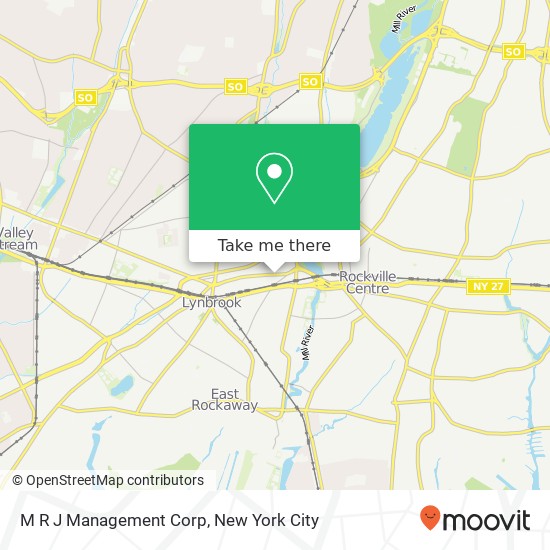 M R J Management Corp map