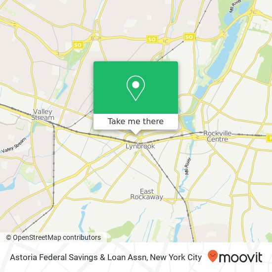 Astoria Federal Savings & Loan Assn map