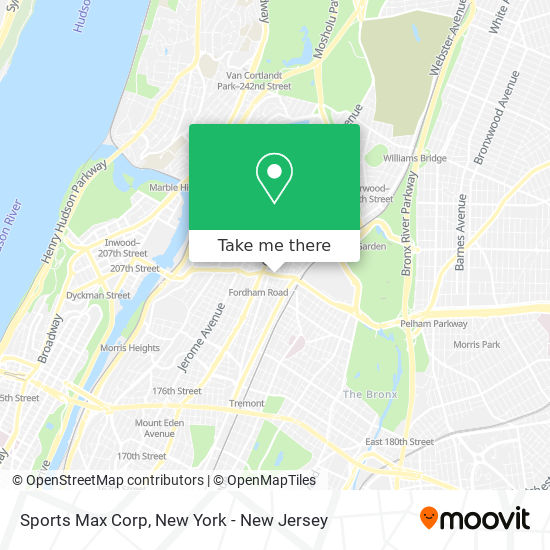 Mapa de Sports Max Corp
