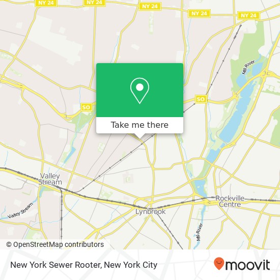 New York Sewer Rooter map
