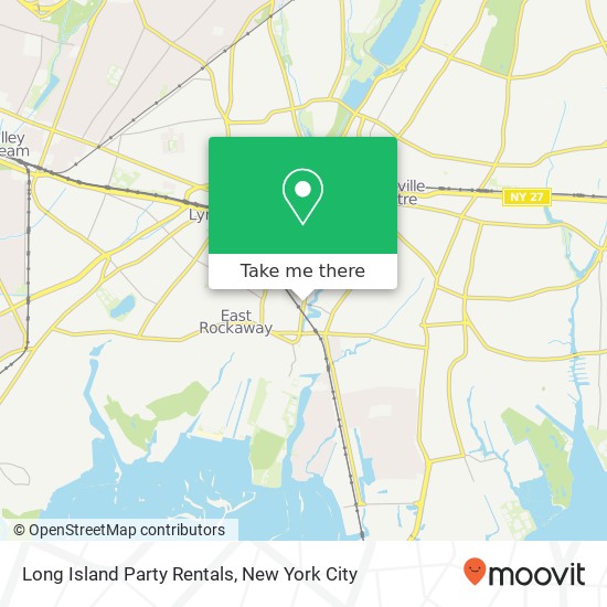 Long Island Party Rentals map