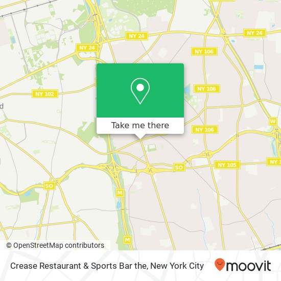 Mapa de Crease Restaurant & Sports Bar the