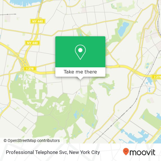 Professional Telephone Svc map