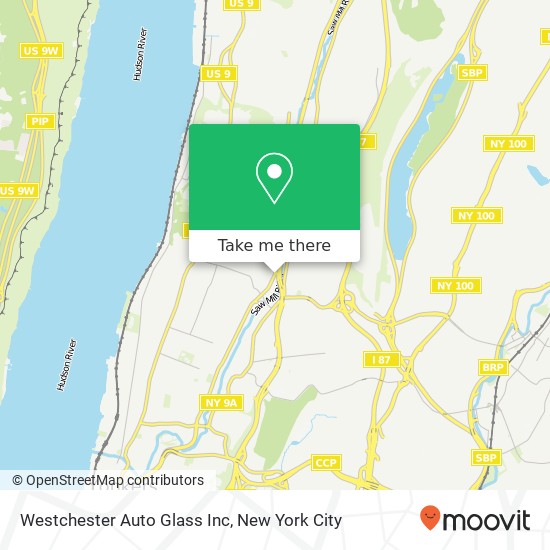 Westchester Auto Glass Inc map