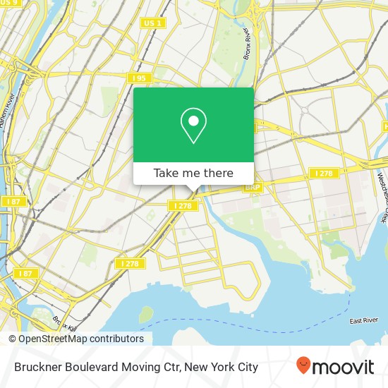 Mapa de Bruckner Boulevard Moving Ctr