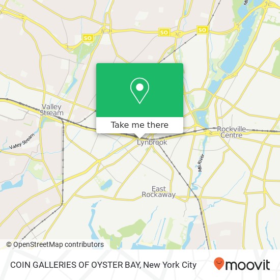 COIN GALLERIES OF OYSTER BAY map