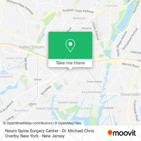 Mapa de Neuro Spine Surgery Center - Dr. Michael Chris Overby