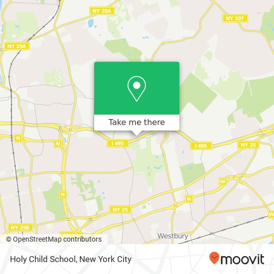 Holy Child School map