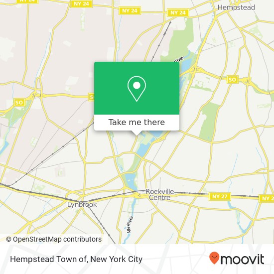 Mapa de Hempstead Town of