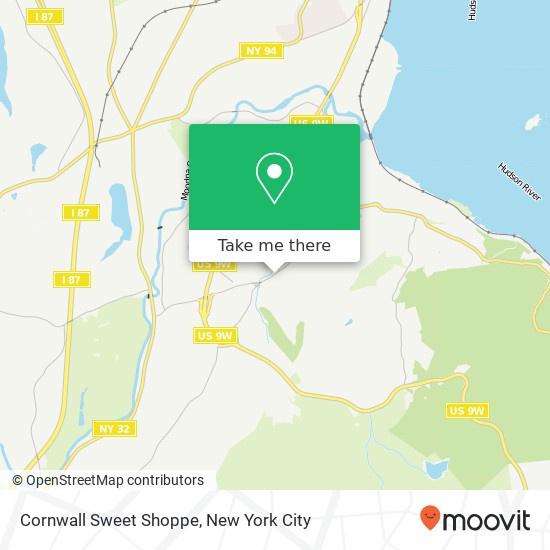 Mapa de Cornwall Sweet Shoppe