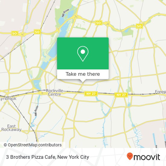 Mapa de 3 Brothers Pizza Cafe