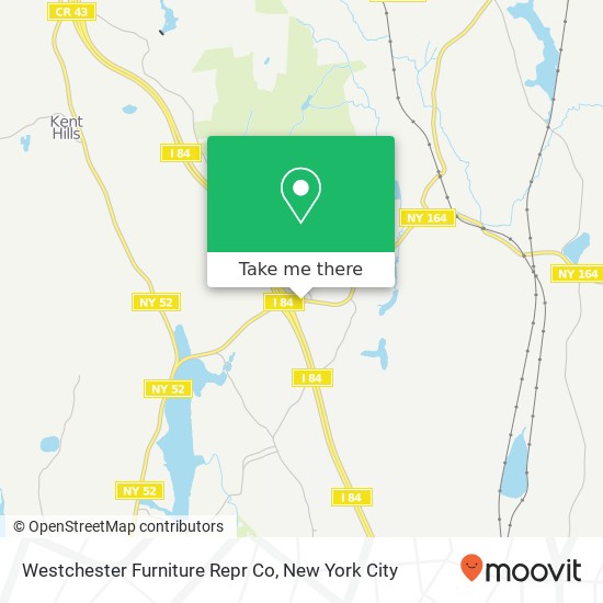 Westchester Furniture Repr Co map