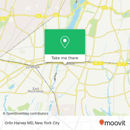 Orlin Harvey MD map