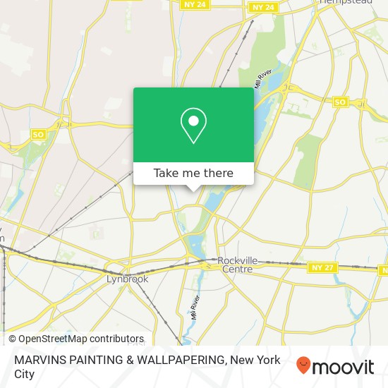 MARVINS PAINTING & WALLPAPERING map