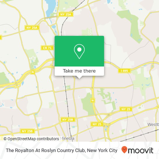 Mapa de The Royalton At Roslyn Country Club