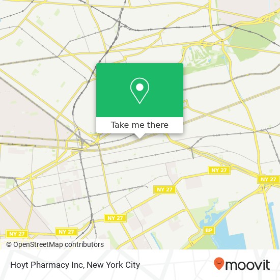 Mapa de Hoyt Pharmacy Inc