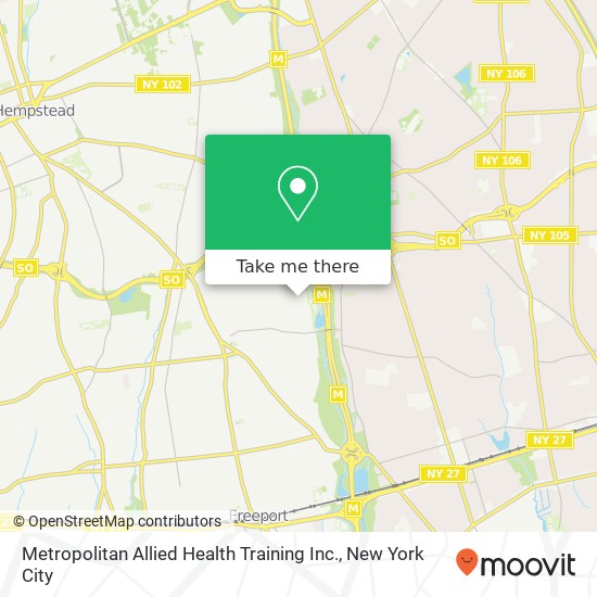 Metropolitan Allied Health Training Inc. map