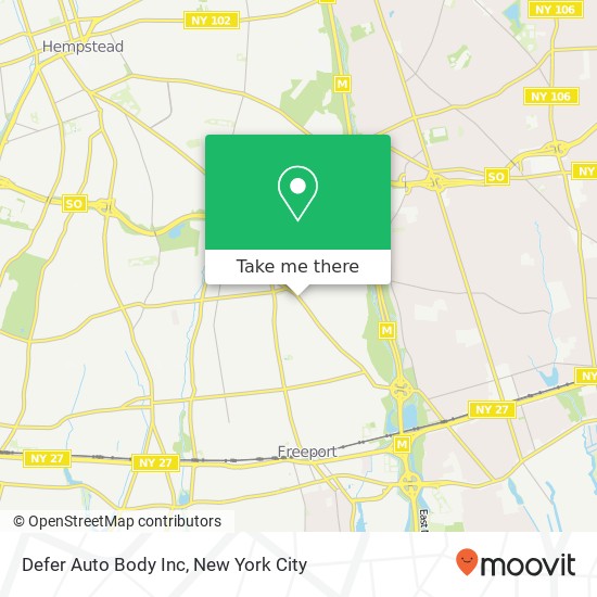 Defer Auto Body Inc map