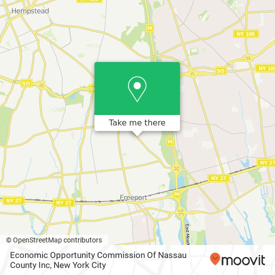 Mapa de Economic Opportunity Commission Of Nassau County Inc