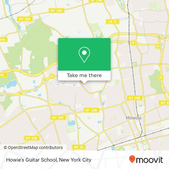 Mapa de Howie's Guitar School