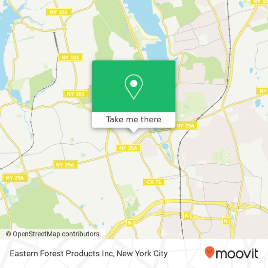 Eastern Forest Products Inc map