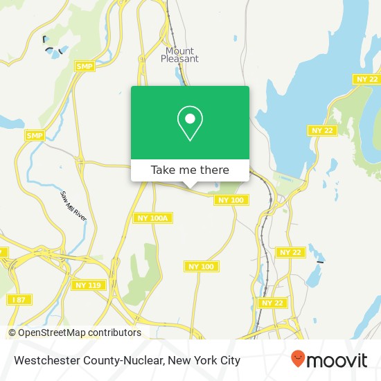 Mapa de Westchester County-Nuclear