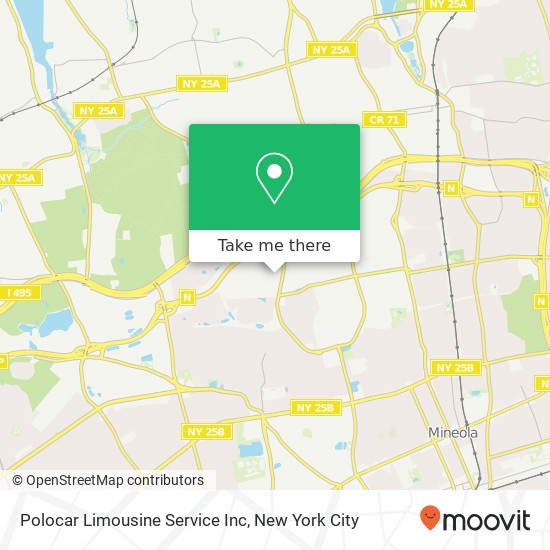 Mapa de Polocar Limousine Service Inc