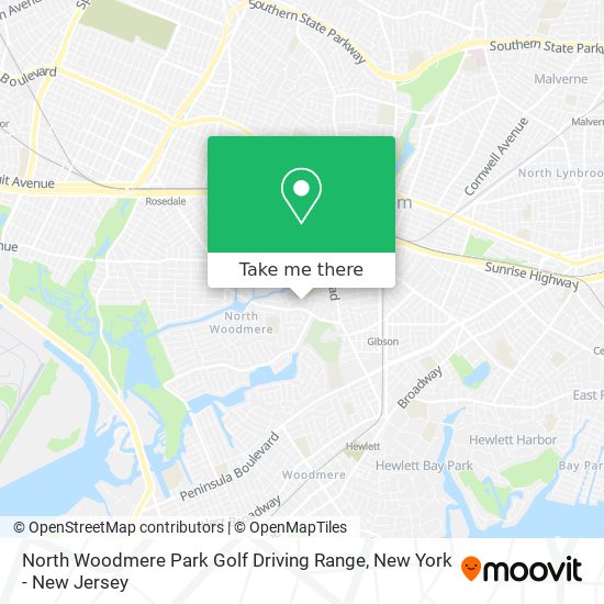 North Woodmere Park Golf Driving Range map