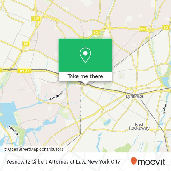 Yesnowitz Gilbert Attorney at Law map