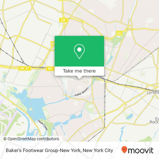 Baker's Footwear Group-New York map