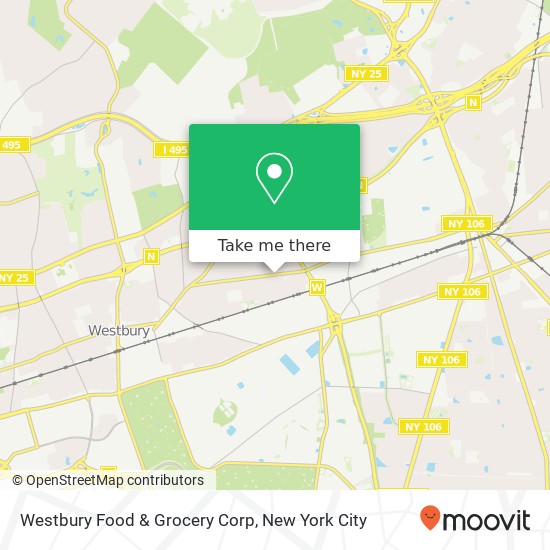 Westbury Food & Grocery Corp map
