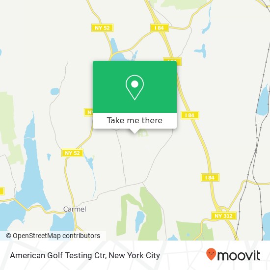 American Golf Testing Ctr map