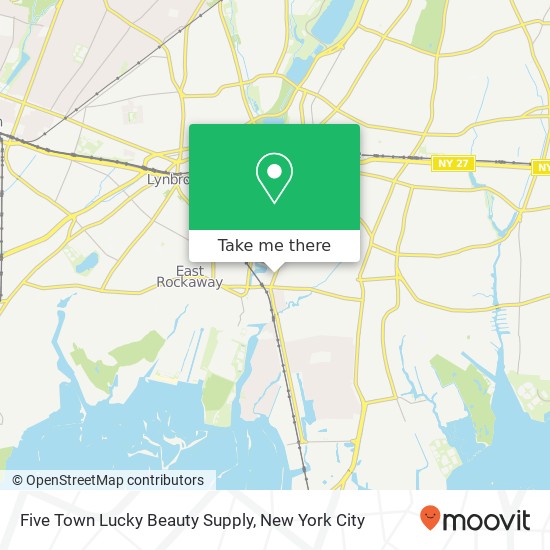 Mapa de Five Town Lucky Beauty Supply