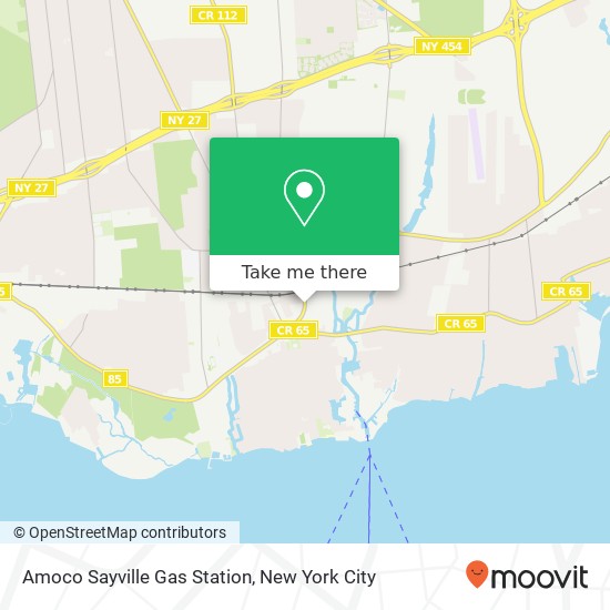 Mapa de Amoco Sayville Gas Station