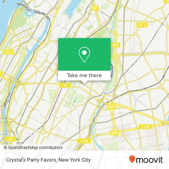 Mapa de Crystal's Party Favors