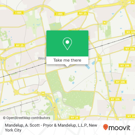 Mapa de Mandelup, A. Scott - Pryor & Mandelup, L.L.P.