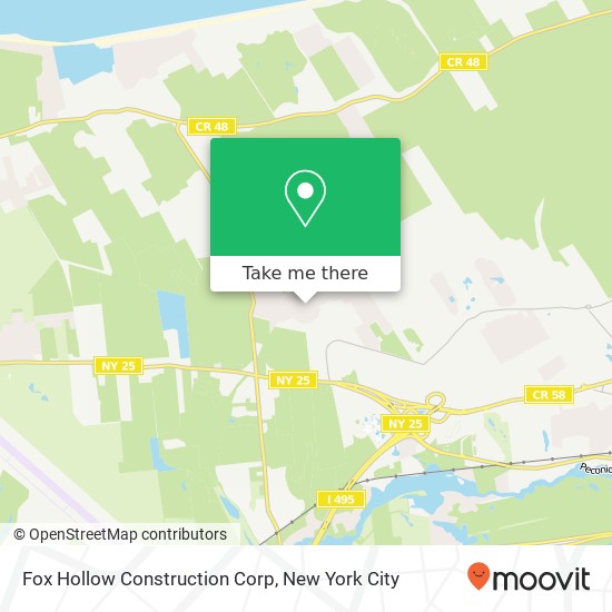 Fox Hollow Construction Corp map