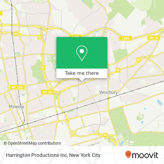 Harrington Productions Inc map